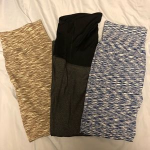 3 maternity workout capries